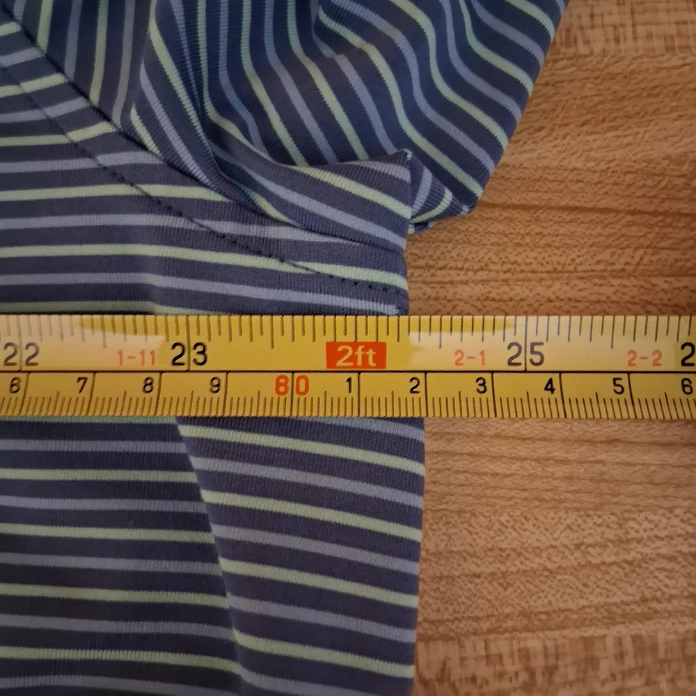 Southern Tide Men's Blue Striped Polo Shirt Size XL Golf - Picture 10 of 12